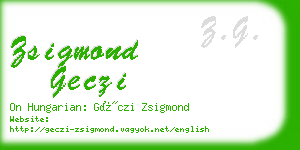 zsigmond geczi business card